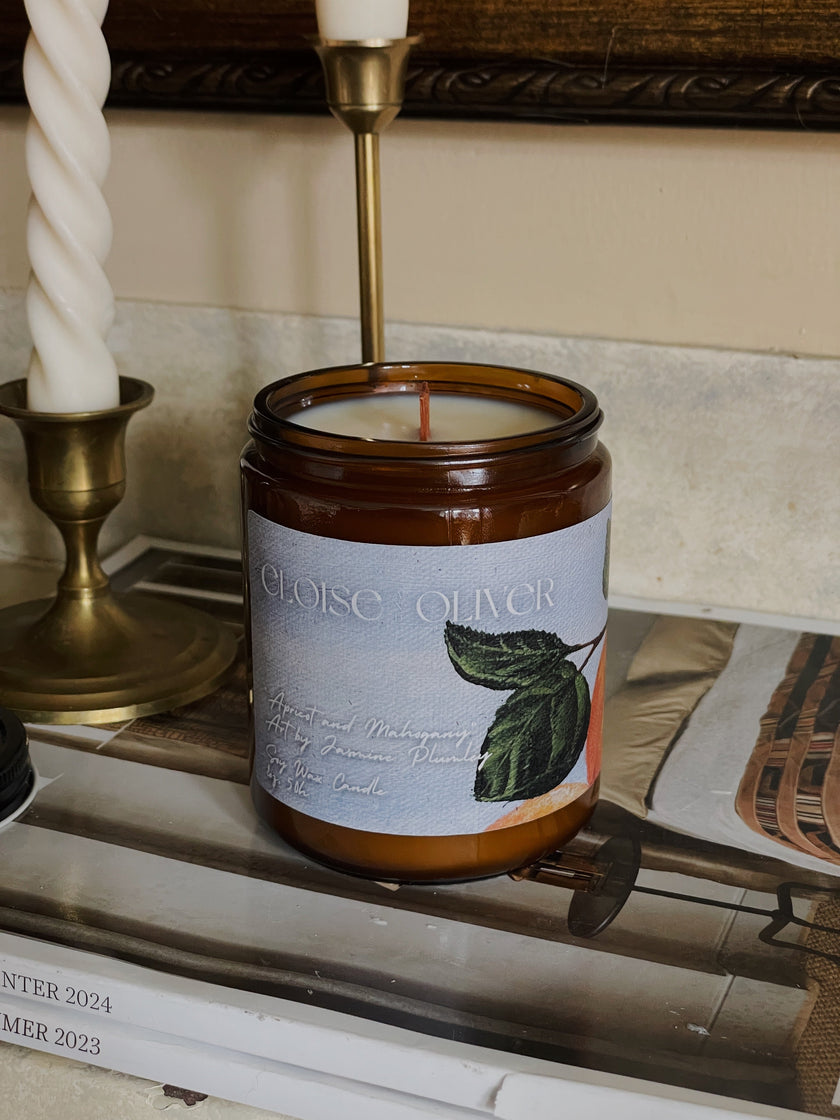 8oz Apricot and Mahogany *Artist Made Label