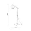 OSLO White Scandinavian Floor Lamp  (Clearance)