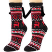 Soft Carton Christmas-themed Fleece Winter Home socks for Women