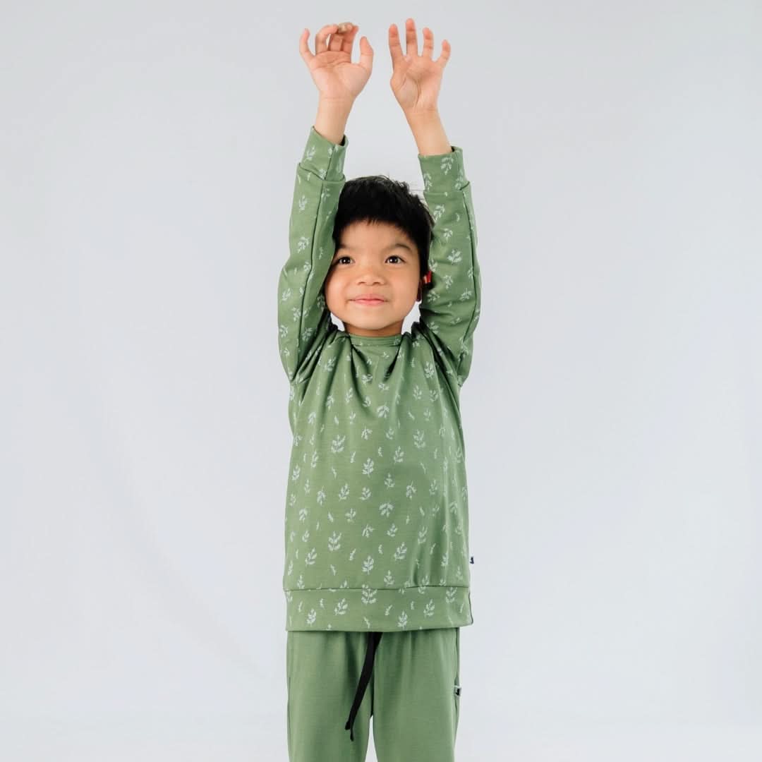 Baby/Kids' Bamboo Raglan Pullover | Bumblebee Meadow