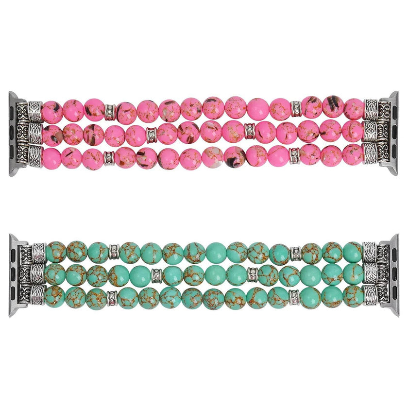 Beaded Bracelet Smart Phone Watch Strap for women