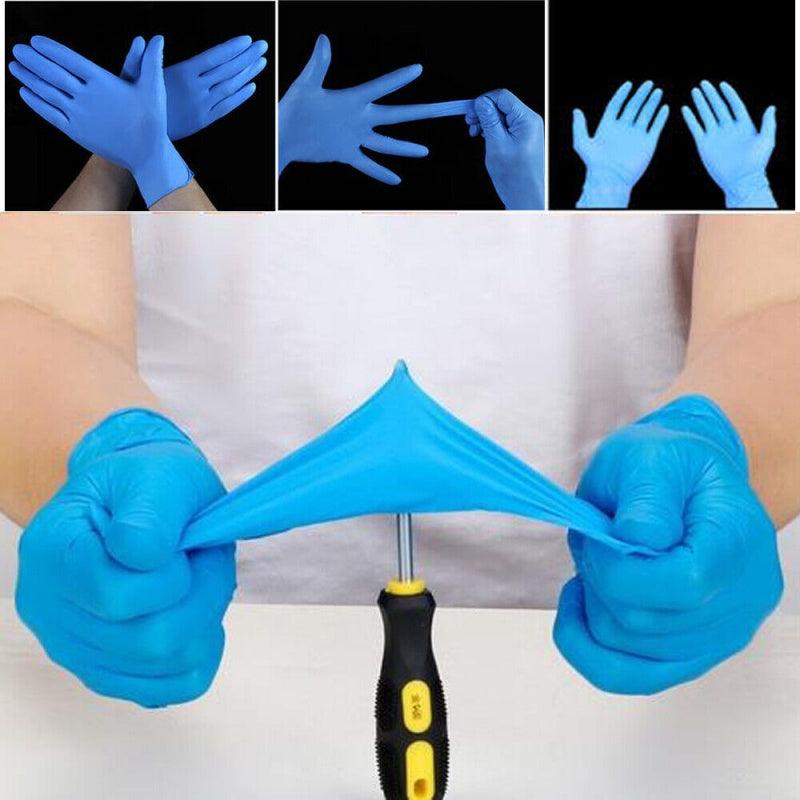 4mil Nitrile Exam Gloves 100 Pack – Heavy-Duty Powder-Free Latex-Free Disposable Gloves for Medical, Dental & Food Use