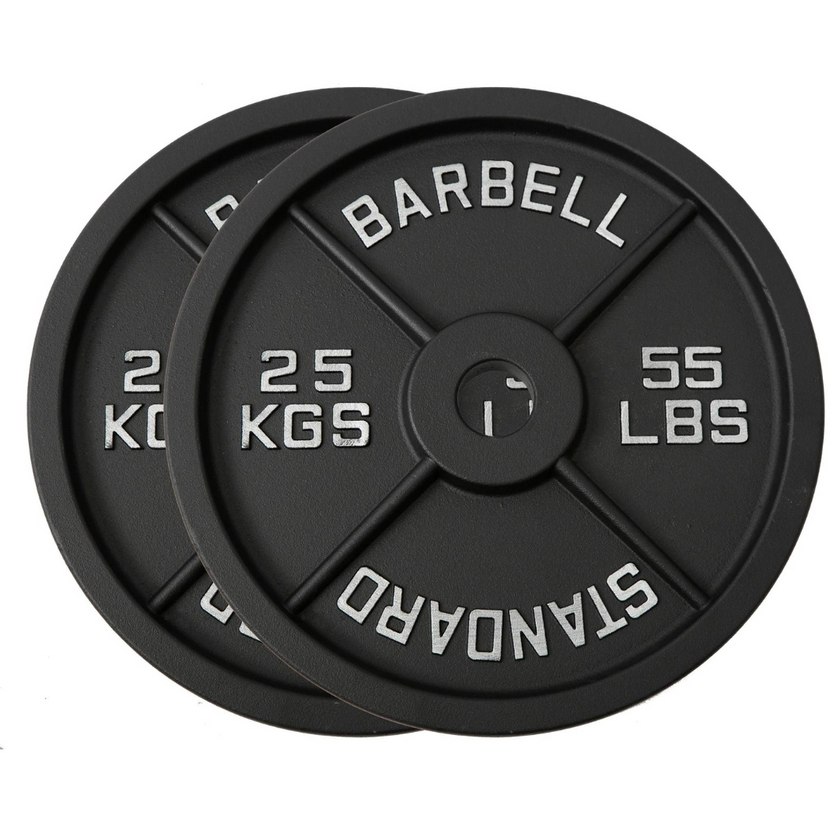 Cast Iron Weight Plates - Standard, Olympic in LBs, KGs