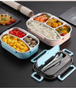 Stainless Steel Insulated Kids Bento Lunch Box with Cutlery