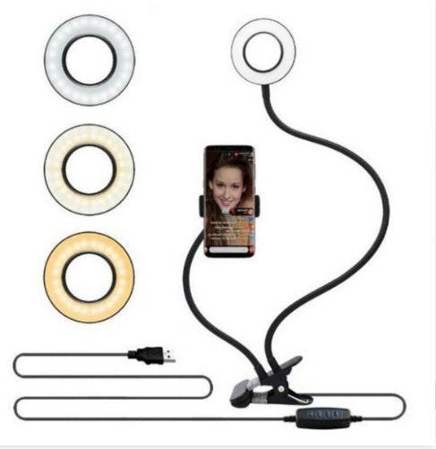 Live Streaming Light - LED Selfie Ring Light for Live Adjustable Makeup Light-8cm Stand