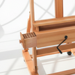 Beechwood H-Frame Crank Handle Easel With Drawers