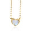 Romantic Heart Necklace Copper Zircon Pendant Necklace for women