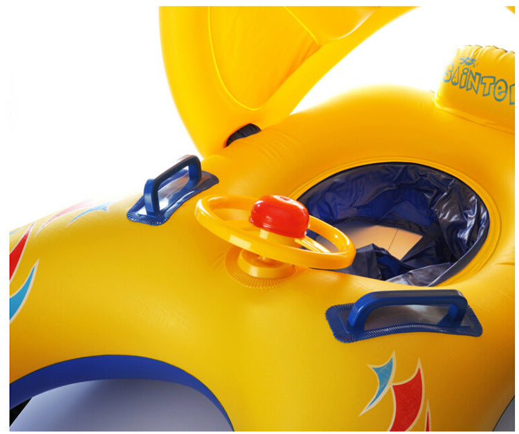 Thicken Swimming Ring With Bell | Eco-Friendly PVC Pool Float for Mother & Child Canada
