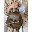 Korean Streetwear Travel Backpack – Black, Brown, Coffee & Khaki