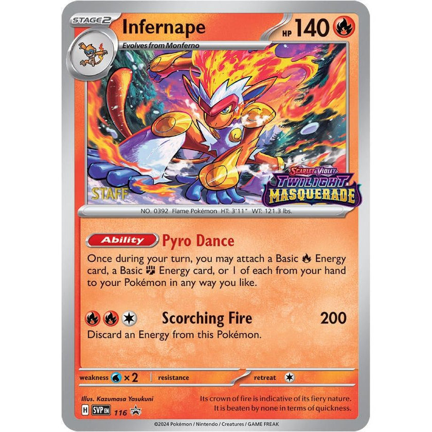 Infernape - 116 (Prerelease) [Staff] (116) (SVP)