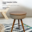 Smart Side Table with Built-in Bluetooth Speaker and Wireless Charging