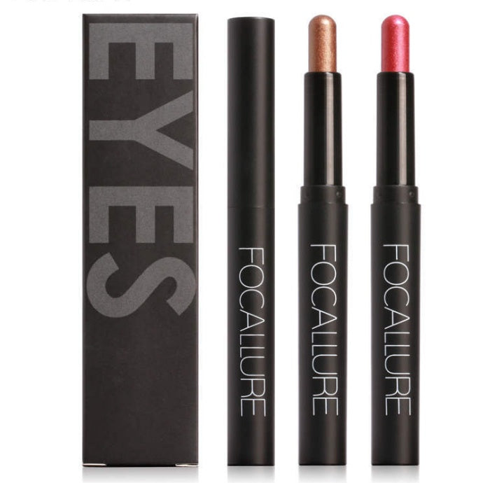 Focallure 2-in-1 Eyeshadow & Eyeliner Pencil – Shimmer Metallic Colours (15 Shades)