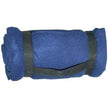 Whipstitch Fleece Blanket with Strap -B5660