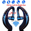 Bluetooth 5.0 Wireless Earpiece Trucker Headset Single Ear Noise Cancelling Driving