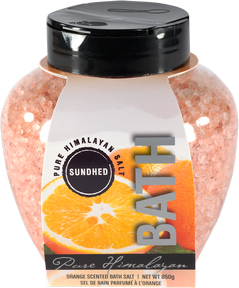Sundhed - Himalayan Bath Salt W. Orange Oil (850g)