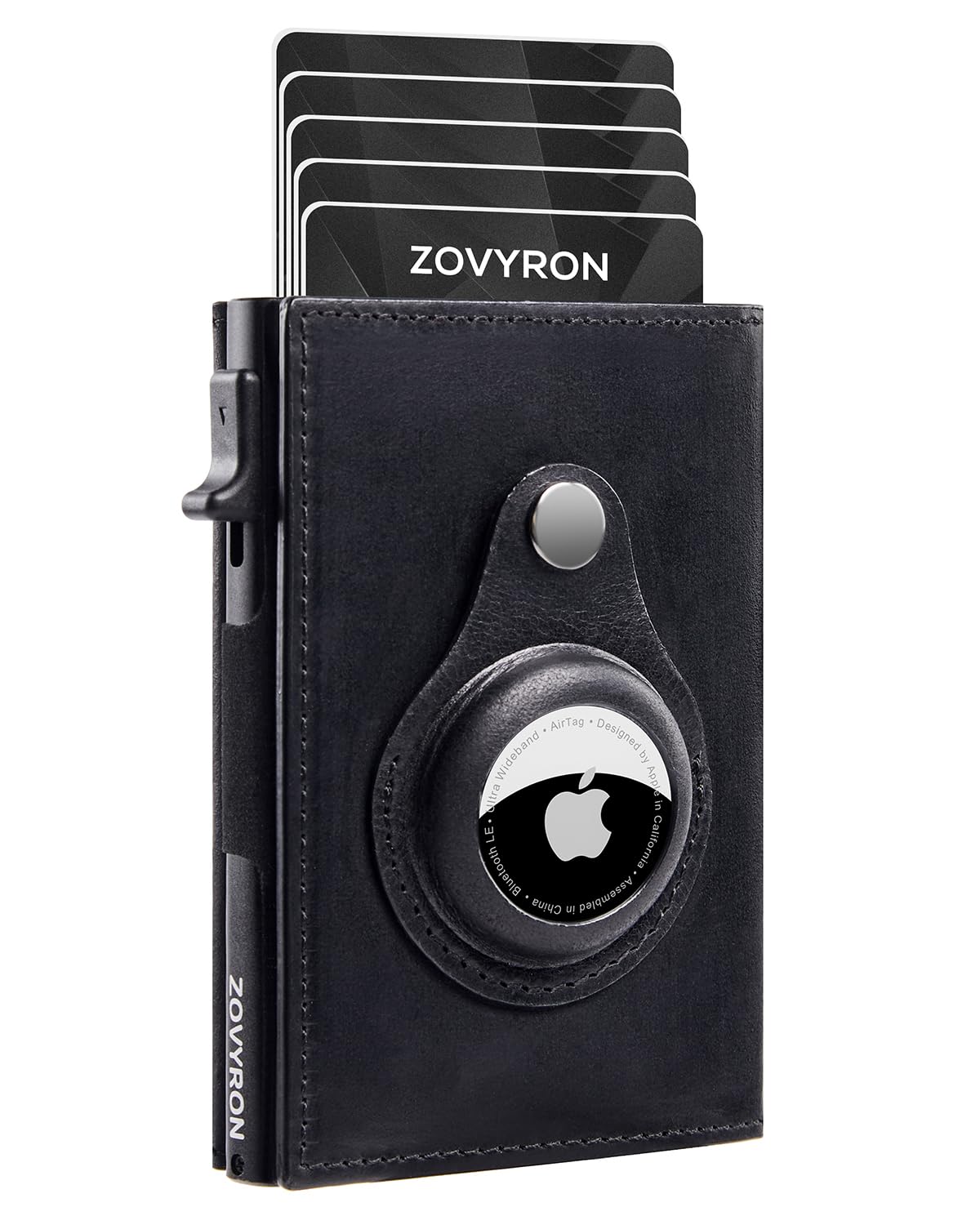Men's Slim AirTag Wallet with RFID Blocking and Card Slider