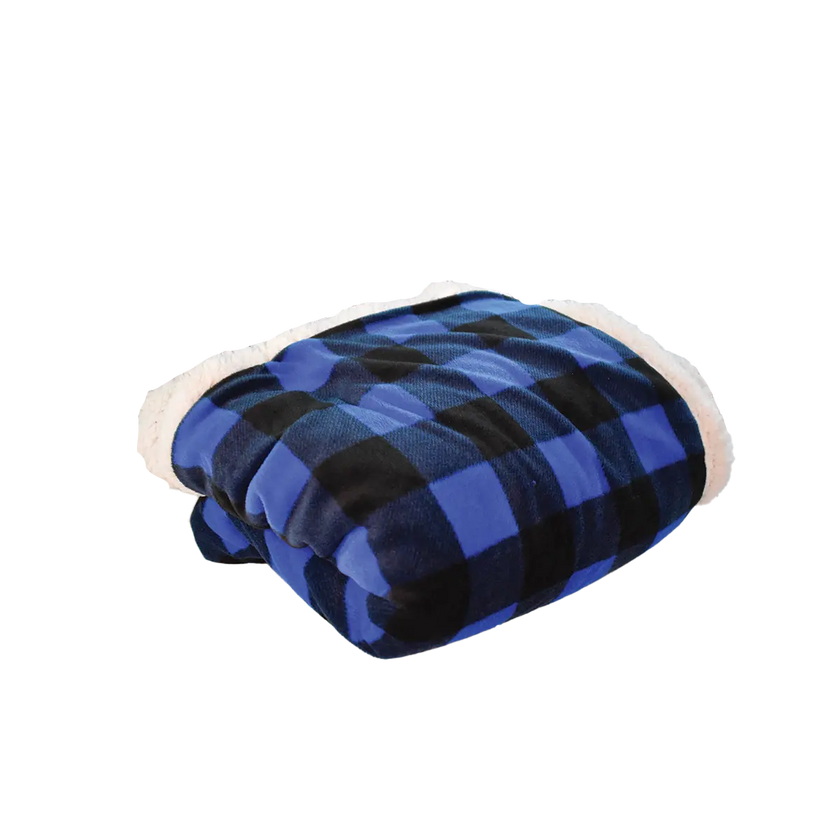 Deluxe Sherpa Throw Blanket- Buffalo Check - B5685
