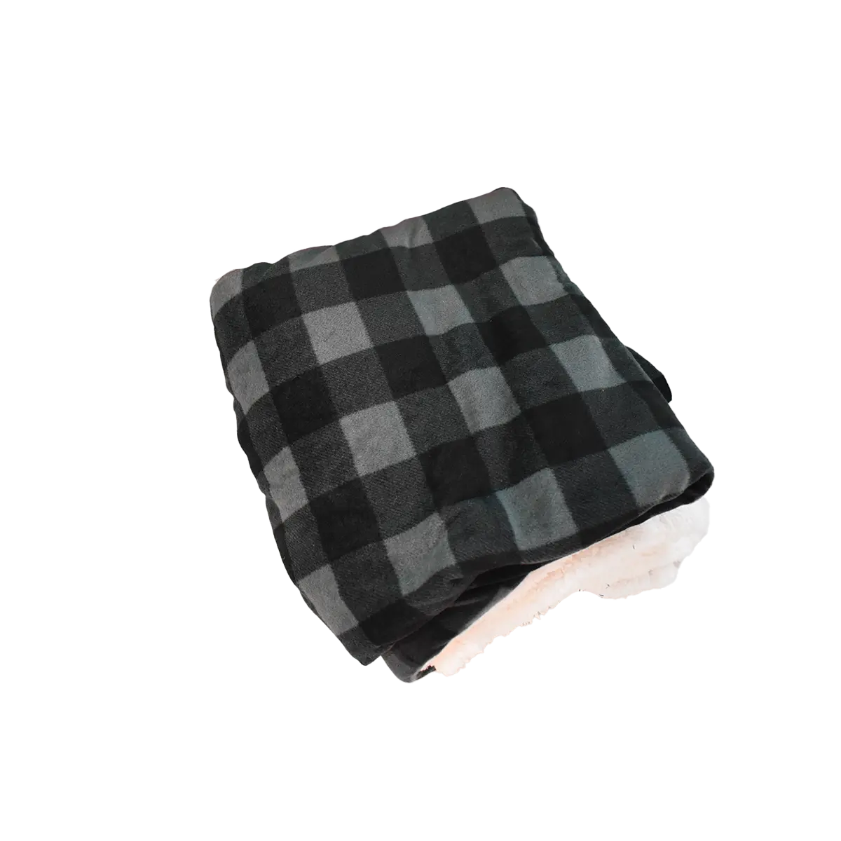 Deluxe Sherpa Throw Blanket- Buffalo Check - B5685