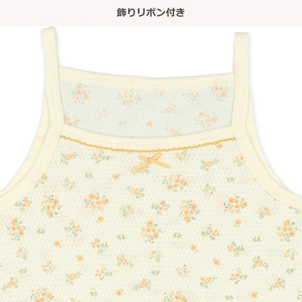 西松屋 3枚組キャミソール肌着（小花・リボン） 正規品