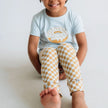 Baby/Kids Graphic Bamboo T-Shirt | Chocolate Donut On Leaf Green