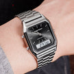 Men's Business Quartz Watch – Simple Dual Display Wristwatch