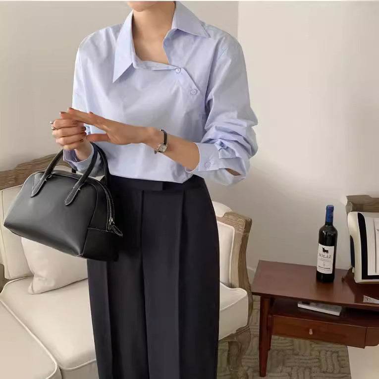Professional Office Business Long sleeve cotton work shirt for women
