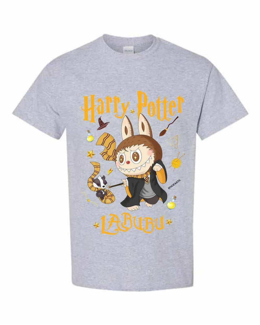 [Kid size] Harry Potter Labubu Kids T-Shirt – Cute Wizard Graphic Tee, 100% Cotton