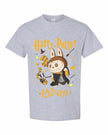 [Adult size] Harry Potter Labubu T-Shirt – Kawaii Wizard Graphic Tee, 100% Cotton