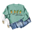 Women's Christmas Printed Long Sleeved  Pullover Sweatshirt