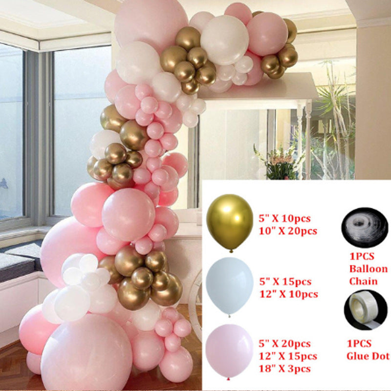 Rose Gold Balloon Arch Garland Kit – Wedding & Birthday Party Decoration