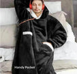 Oversized Fleece Hoodie Blanket with Pockets, Multiple Colours | Short–150 cm