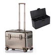 Aluminum Carry-On Suitcase Hard Shell TSA Lock Cabin Luggage with Spinner Wheels