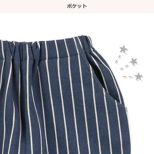 西松屋 ELFINDOLL 裏起毛ストライプパンツ 正規品