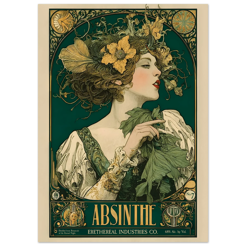 L’Absinthe d’Ombre - Poster & Framed Print