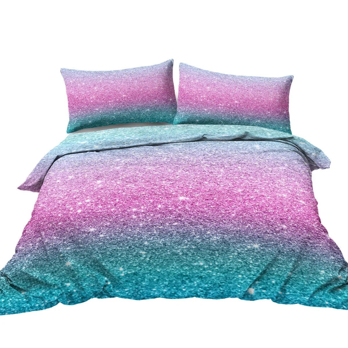 3PCS Ultra Soft Duvet Cover Set For Comforter Star Bedding Set Full Queen King Size