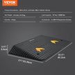 Upgraded Rubber Threshold Ramp, 3.5 Rise Door Ramp With 1 Channel, Natural Rubber Car Ramp With Non-Slip Textured Surface, 33069 Lbs Load Capacity Curb Ramp For Wheelchair And Scooter