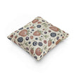 Strawberry Blueberry Pattern Woven Pillow | Fruit Botanical Throw Pillow