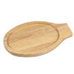 Browne - Tasse-assiette en bois pour servir, ovale, 31,8 x 19,8 cm