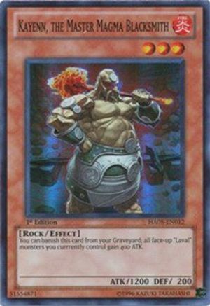 Kayenn, the Master Magma Blacksmith (HA05-EN012) - Hidden Arsenal 5: Steelswarm Invasion Unlimited