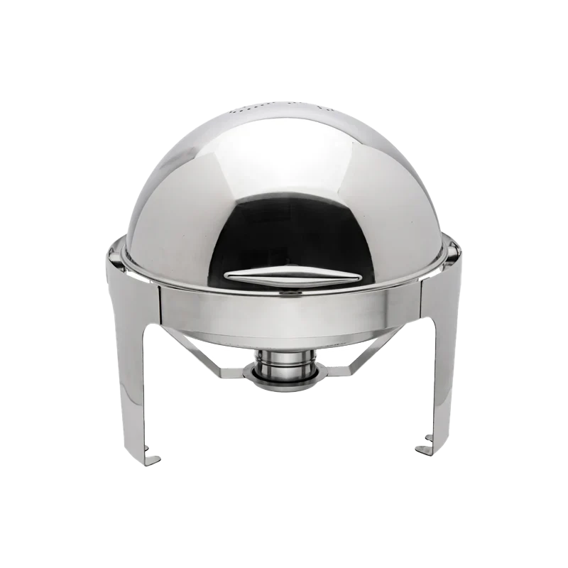 Browne - Rondo Round Chafer, w/Roll Top Cover, 7qt/6.6L, 22.5x20