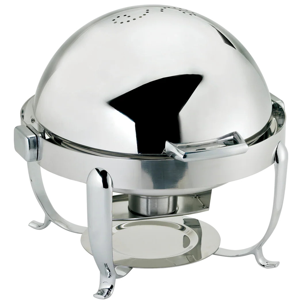 Browne - OCTAVE Round Chafer, w/Roll top cover, 7qt/6.6L, 22.5x20