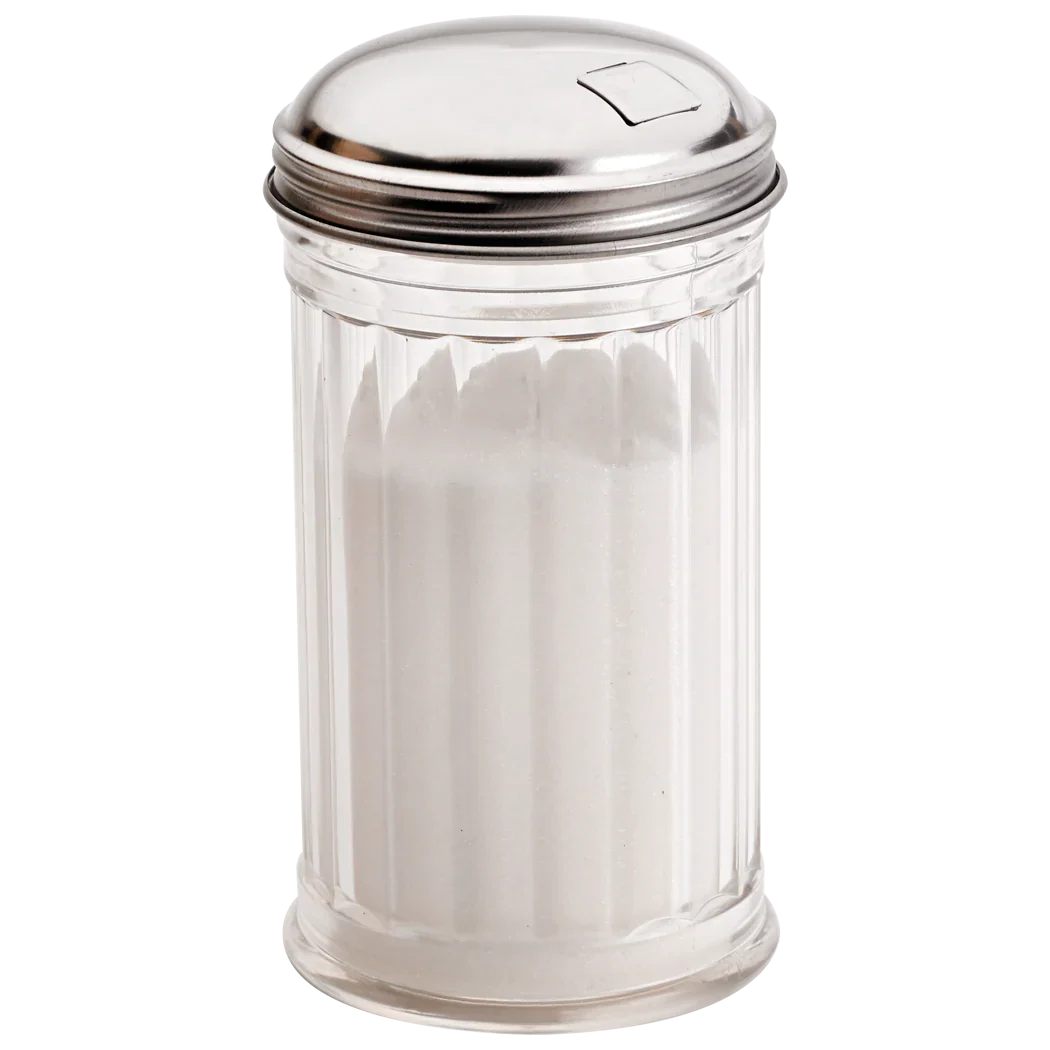 Browne - Bec verseur à sucre, plastique, 355 ml, 14,2 cm, couvercle en acier inoxydable, bec verseur latéral à fermeture automatique