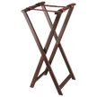 Browne - Tall Wood Folding Tray Stand, w/Center Bar Support, 17x16.3x32.5