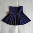 Girls Autumn Clothing Knitted Skirt High Waist Pleated Mini Skirt