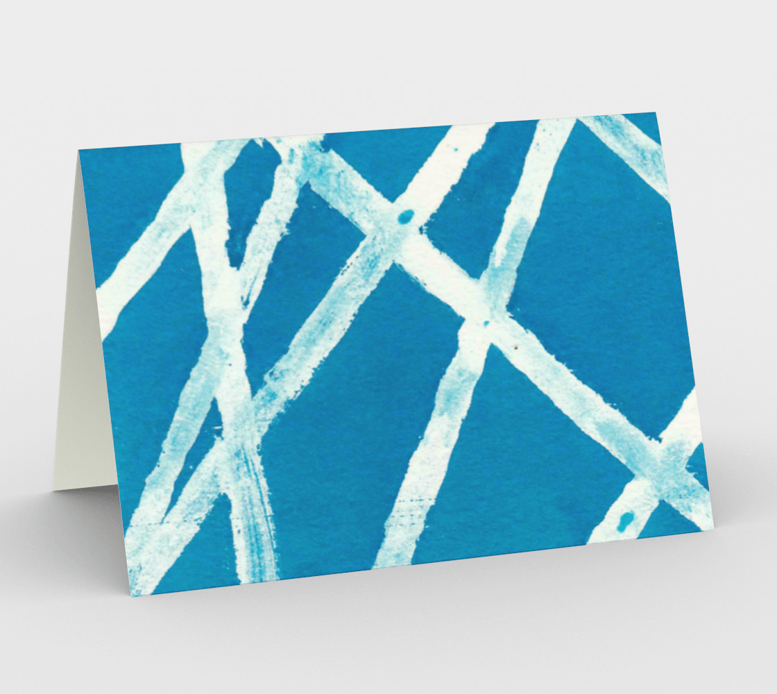 Set of 3 Blank Greeting Cards | 5 x 7 | White Lines