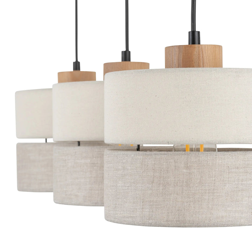 Eco Scandinavian 3-Light Pendant for Kitchen Island & Dining Table
