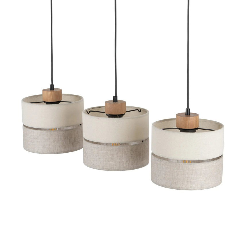 Eco Scandinavian 3-Light Pendant for Kitchen Island & Dining Table