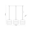 Eco Scandinavian 3-Light Pendant for Kitchen Island & Dining Table