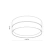ECO Scandinavian Flush Mount Ceiling Light for Hallway, Kitchen & Bedroom