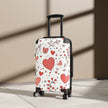 Heart Doodles Suitcase — Valentine Floral Travel Carry-On